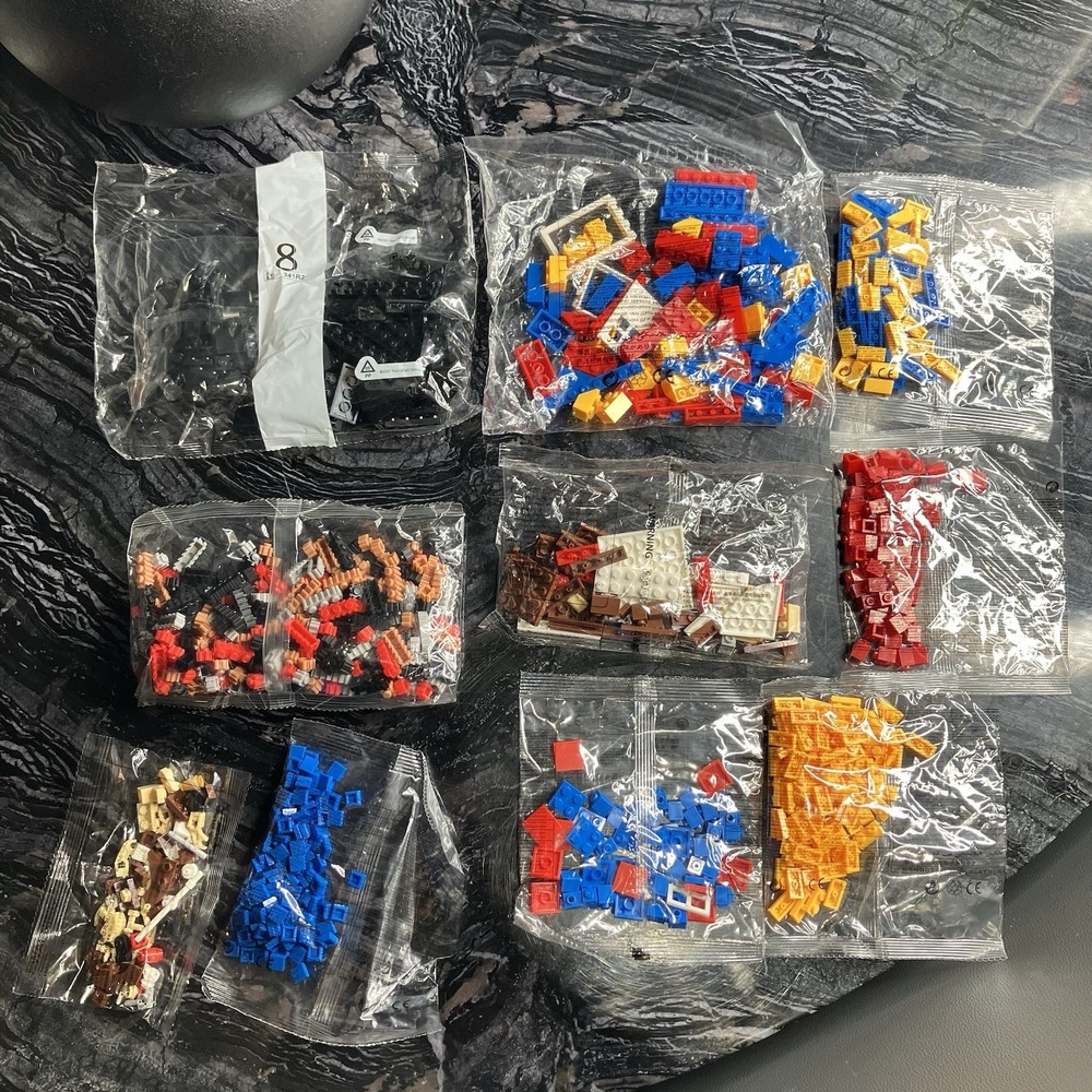 Lego sealed bag LOT: 2 large + 8 small Mixed Unknown Theme Name